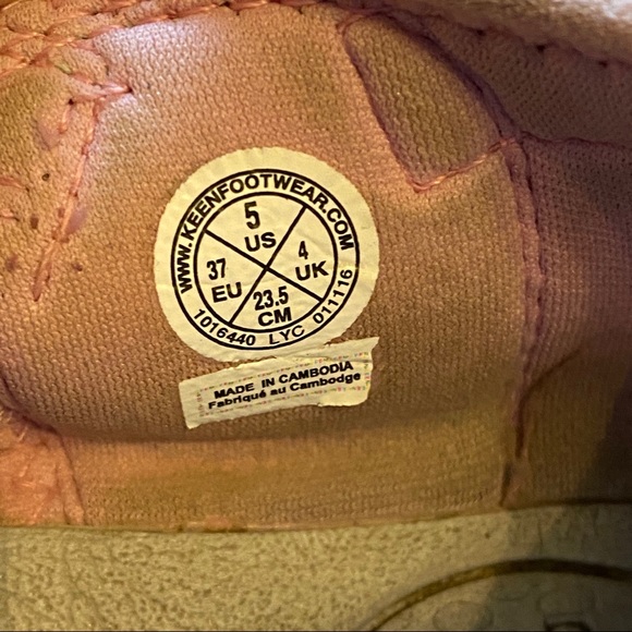 Keen Pink Waterproof Sandals Sz 5 Big Girls - Picture 3 of 7